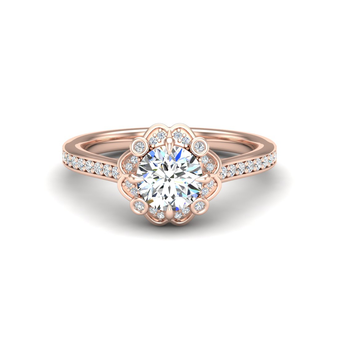 Octavia Halo Engagement Ring